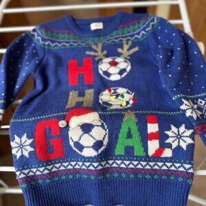 Boys Soccer Christmas Sweater aged 7-8 years